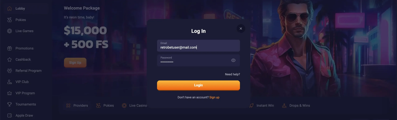 retrobet Gameplay